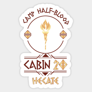 Cabin #20 in Camp Half Blood, Child of Hecate – Percy Jackson inspired design Sticker